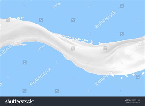 Milk Splash On Blue Background Stock Photo 1187741983 | Shutterstock