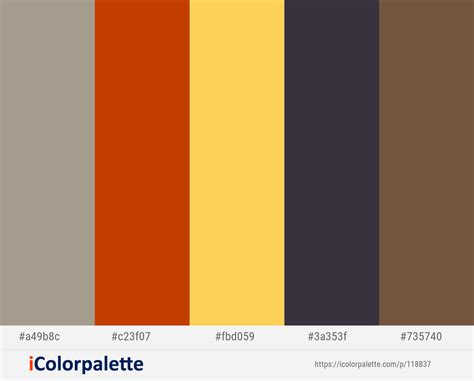 Color Palette Yellow, Brown Color Schemes, Grey Palette, Yellow Color ...