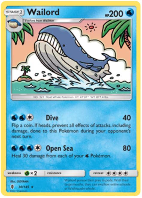 Wailord - Guardians Rising #30 Pokemon Card