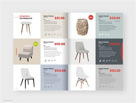 Modern Furniture Product Catalog Template | Behance :: Behance