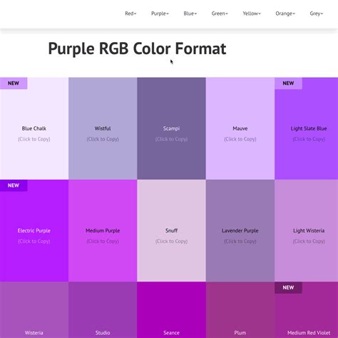 √ Light Purple Rgb