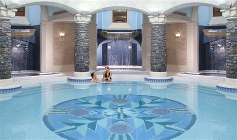 The Hungarian mineral pool at the Willow Stream Spa. Banff Canada ...