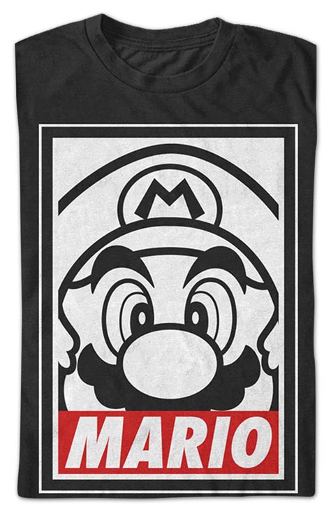 Mario Poster T-Shirt Nintendo Video Game