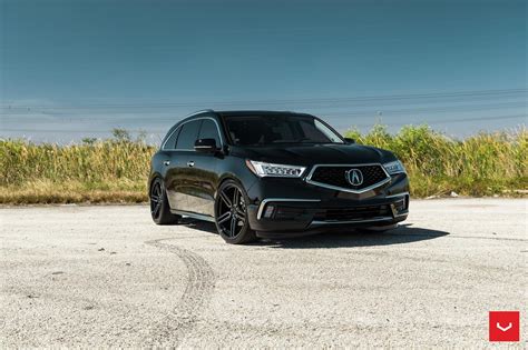 Black on Black Mean Acura MDX Enhanced with Crystal Clear Headlights ...