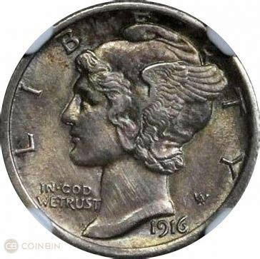 1916 D Mercury Dime Values, Key Dates, Errors, & (Price Chart ...