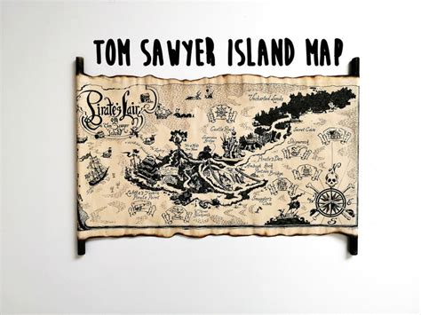 Tom Sawyer Island Map Pirate's Lair on Tom Sawyer Island | Etsy