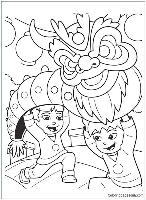 Chinese Lantern Coloring Page at GetColorings.com | Free printable ...