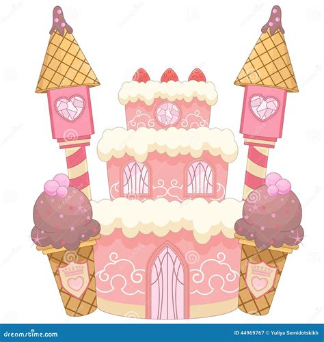 Candy Castle stock vector. Illustration of spike, tower - 44969767