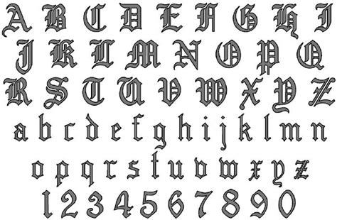 Calligraphy Alphabet : old english calligraphy alphabet