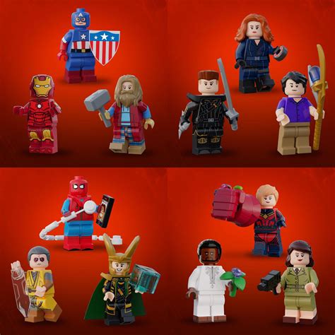 Marvel Studios LEGO minifigures, by @cm4sci : r/marvelstudios