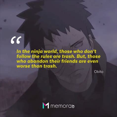 30 Quotes by Obito Uchiha on the Naruto, Nothing More Than Trash ...