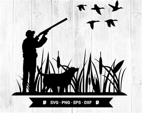 Duck Hunting Silhouette