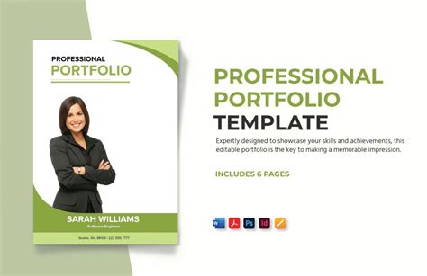 Professional Portfolio Template in Word, Photoshop, Pages, PDF ...