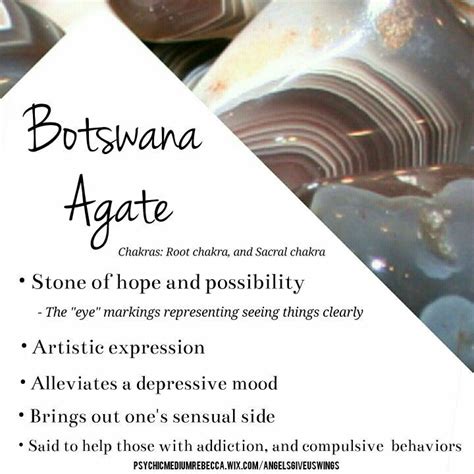 Botswana Agate crystal meaning | Spiritual crystals, Energy crystals ...