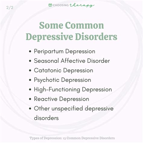 Types of Depression: 15 Common Depressive Disorders | ChoosingTherapy.com