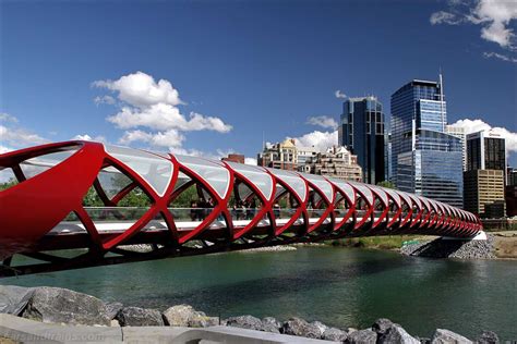 Peace Bridge. / Cycle and foot bridge. / Pont pour piétons et cyclistes ...