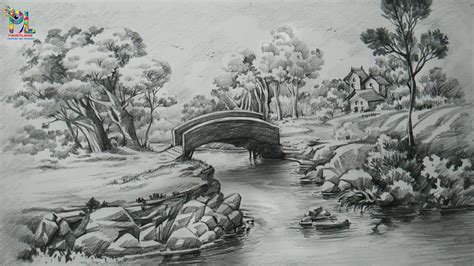 Pencil Shading Landscapes