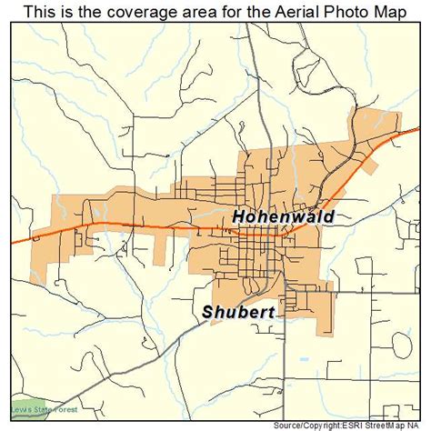 Aerial Photography Map of Hohenwald, TN Tennessee