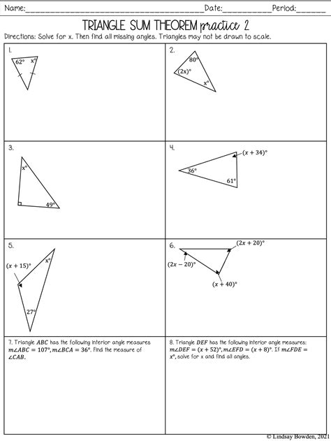 Polygon Angle Sum Theorem Worksheet Pdf