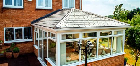 Grey tiled conservatory roof | Tiled conservatory roof, Conservatory ...