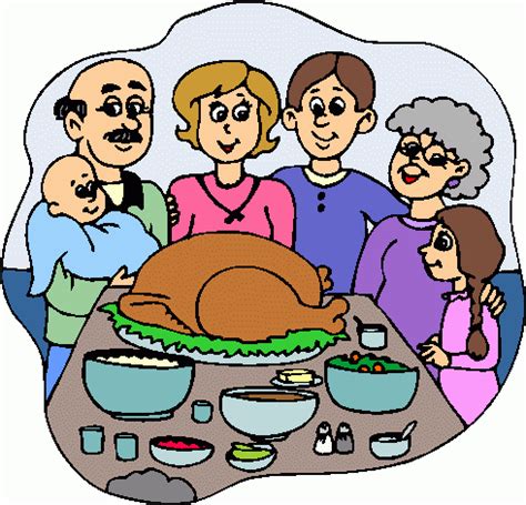 family thanksgiving dinner clipart - Clip Art Library