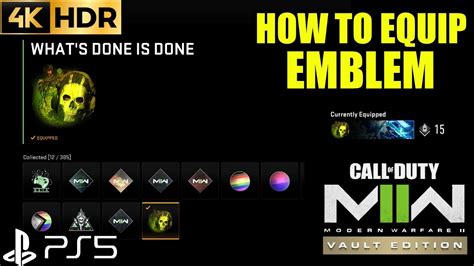 How to Equip Emblem CALL OF DUTY MODERN WARFARE 2 How to Equip Emblem ...