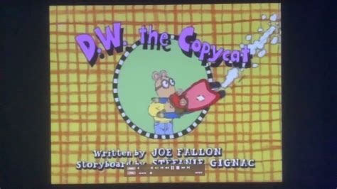 Arthur D W the copycat title card - YouTube