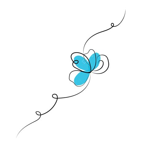 Butterfly Line Vector, Cute Butterfly, Butterfly Liner, Butterfly PNG ...