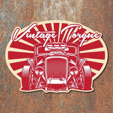 Vintage Torque Hot Rod Sticker Retro Rat Classic Car Custom Decal ...