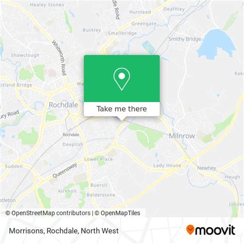 How to get to Morrisons, Rochdale by bus, light rail or train?