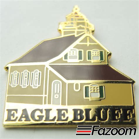 Eagle Bluff Wisconsin Lighthouse Lapel Pin - Fazoom