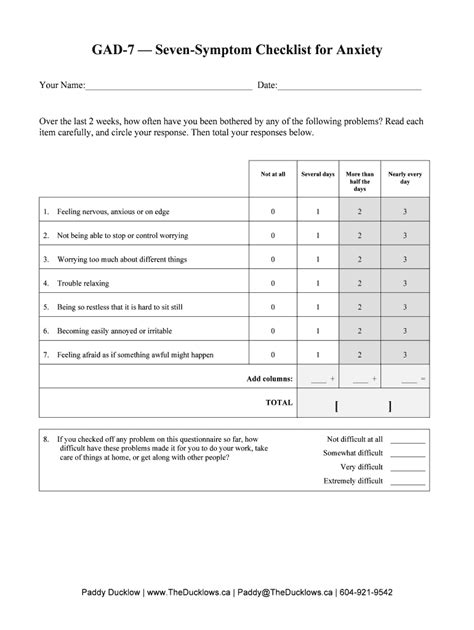 Gad 7 Printable: Complete with ease | airSlate SignNow