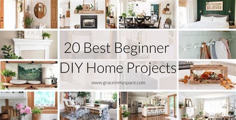 20 DIY Home Projects for Beginners - Grace In My Space