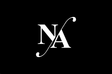 NA Monogram Logo design By Vectorseller | TheHungryJPEG.com