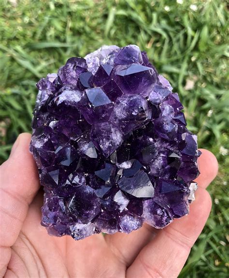 Raw Amethyst Crystal Cluster standing Raw Amethyst Stone - Etsy Australia