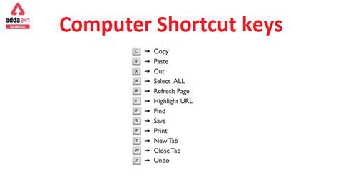 Shortcut Keys Of Computer A To Z In Ms Word - Printable Templates Free