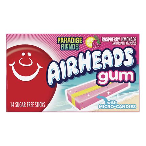 Buy Airheads Candy Sugar-Free Chewing Gum with Xylitol, Raspberry ...