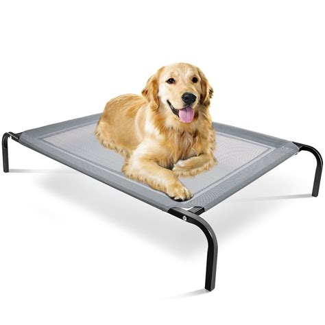 Paws & Pals Steel-Framed Elevated Pet Bed | Elevated Cooling Pet Beds ...