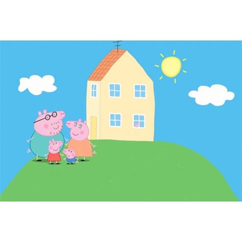 Peppa Pig Series Poster | Peppa pig house, Peppa pig background, Peppa ...