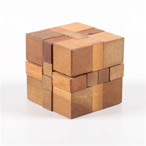 Handcrafted Wooden Puzzle Cube | EBTH