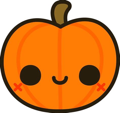 Cute Jack O' Lantern Sticker by peppermintpopuk | Cute easy drawings ...