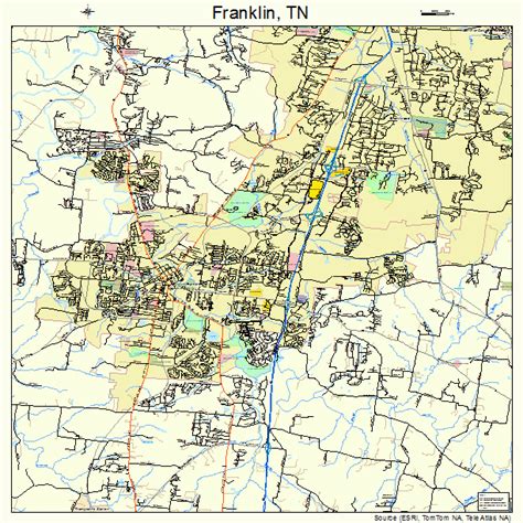 Franklin Tennessee Street Map 4727740