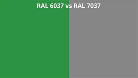 RAL 6037 vs 7037 | RAL colour chart UK