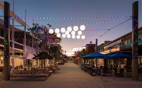 Wharf Street Catenary Lighting by Ronstan Tensile Architecture