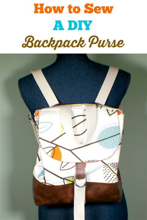 DIY Backpack Purse Free sewing pattern - Sew Modern Bags