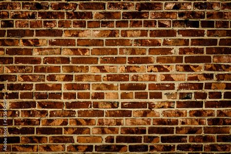 Brick wall. Brick texture. Dark brown brick wall. Brick background ...