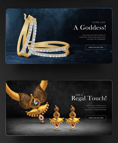 Jewellery Store website header images :: Behance