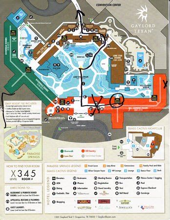 Gaylord Texan Resort Map