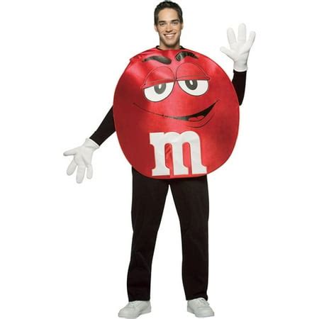 Red M&M Adult Halloween Costume - Walmart.com