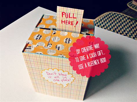 Redefined Mom DIY Creative Way To Give A Cash Gift (Using A Kleenex Box)